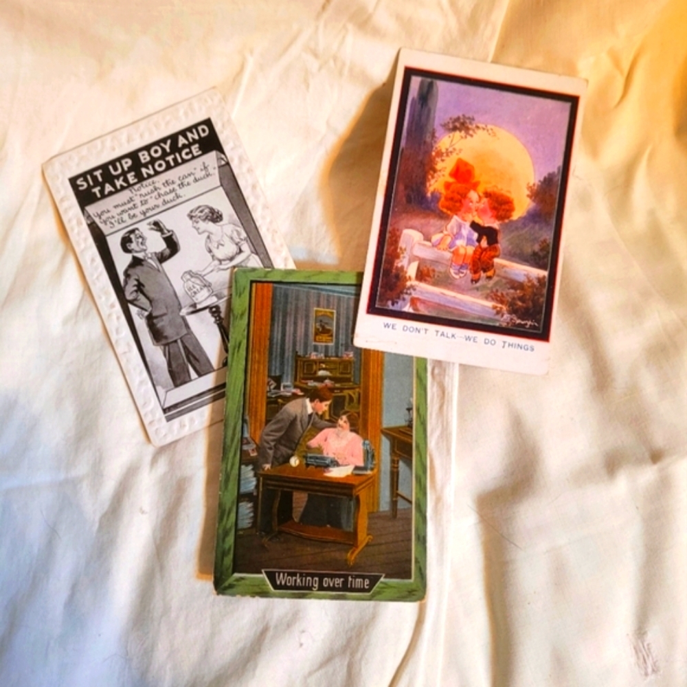 Set of 3 Vintage Postcards